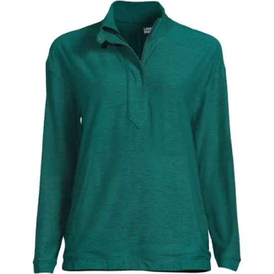 Lands' End Women's Long Sleeve Performance Zip Front Popover image {6}