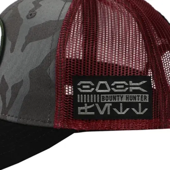 Star Wars TV Series Mandalorian Crest Embroidered Patch Trucker Hat image {4}