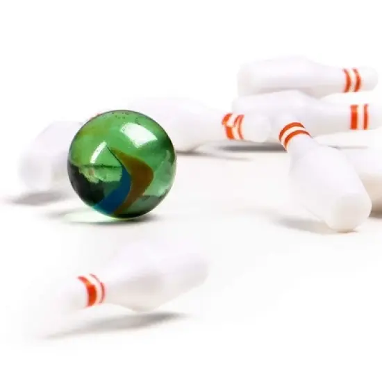Kicko Miniature Bowling Game Set - 11 pieces White image {2}