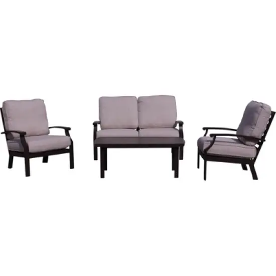 Courtyard Casual Madison 4 pc Loveseat Seating Group  Includes:  One Loveseat, Two Club Chairs and One Coffee Table image {10}