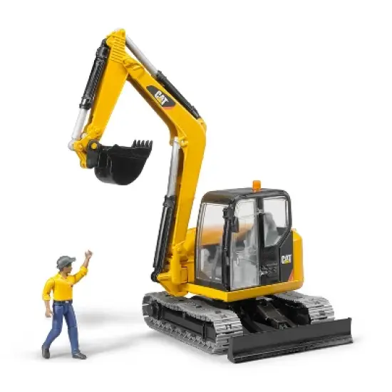 Bruder CATMinit Excavator with Worker image {7}