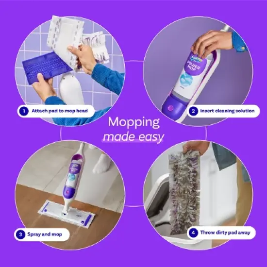 Swiffer Power Mop Multi-Surface Mop Kit for Floor Cleaning image {6}