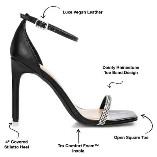 Journee Collection Womens Zoya Tru Comfort Foam Open Toe High Stiletto Pumps image {7}