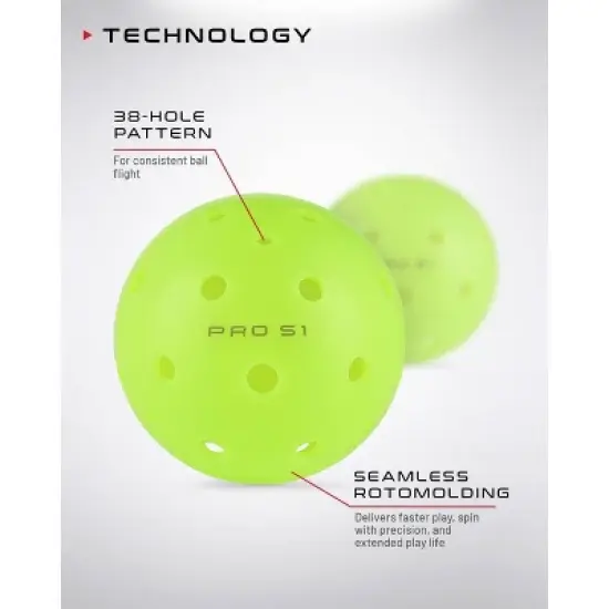 Selkirk Sport Pro S1 Pickleball Ball - 12pk image {6}