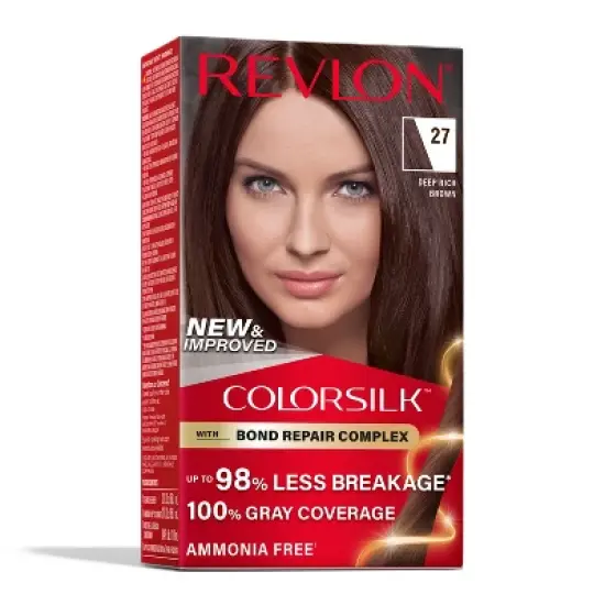 Revlon ColorSilk Permanent Hair Color with Bond Repair Complex - Brown image {12}