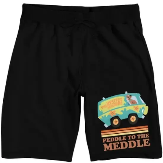 Scooby Doo Mystery Machine Men's Black Sleep Pajama Shorts image {5}