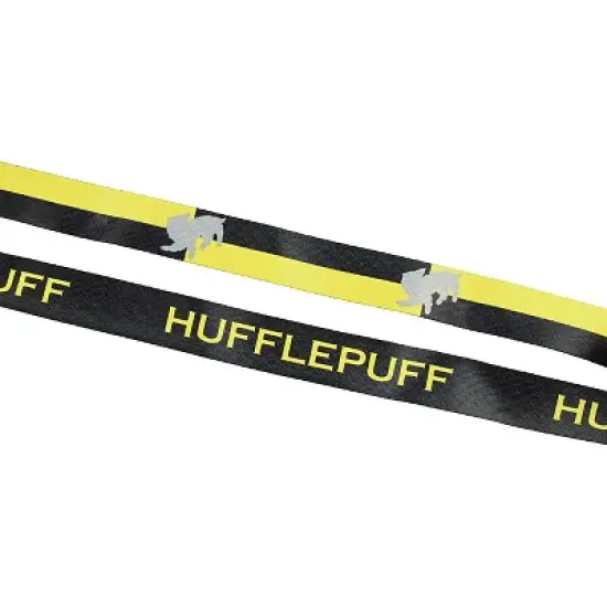 Harry Potter Hufflepuff Lanyard With 3D Metal Charm ID Card Holder And Sticker image {2}