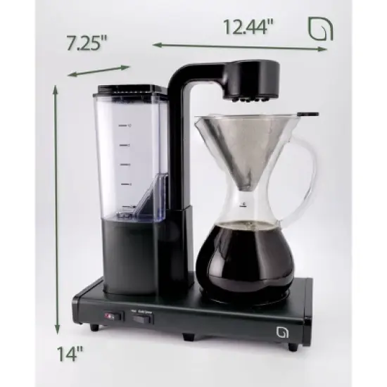 WILLOW Kitchen Pour Over Coffee Maker Black image {3}