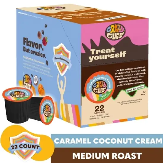 Decaf Caramel Coconut Cream Flavored Coffee Pods image {2}