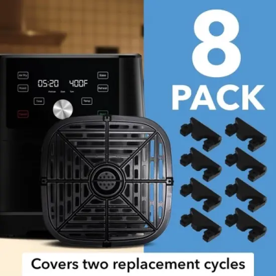 Impresa Silicone Air Fryer Rubber Bumpers - 8 Pack - Protective Feet for Vortex, Cosori, and More image {3}