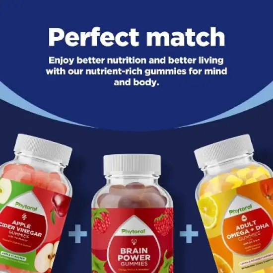 Men's Multivitamin Gummies with Zinc, Multivitamin Supplement for Overall Health & Energy Support, Orange, Cherry & Strawberry Flavor, Phytoral, 90ct image {7}