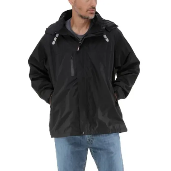 RefrigiWear Lightweight Rain Jacket - Waterproof Raincoat with Detachable Hood image {7}