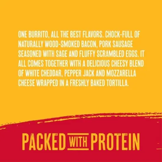 Red's Frozen Meat Lovers Breakfast Burrito - 5oz image {5}
