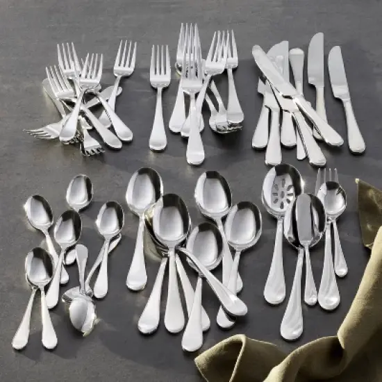 Oneida 45pc Stainless Steel Icarus Flatware Set image {4}