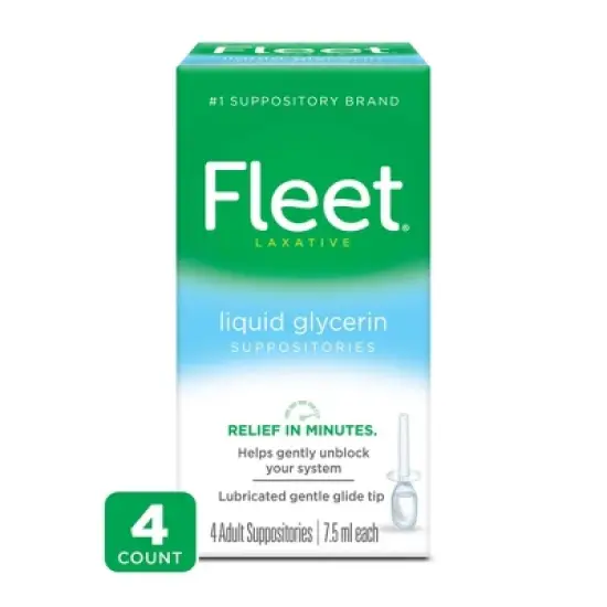 Fleet Laxative Liquid Glycerin Suppository for Adult Constipation - 4ct image {8}