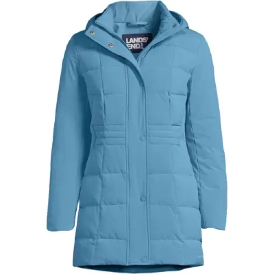 Lands' End Women's Quilted Stretch Down Coat image {5}