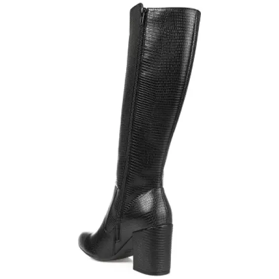 Journee Collection Womens Tavia Tru Comfort Foam Extra Wide Calf Block Heel Knee High Boots image {6}