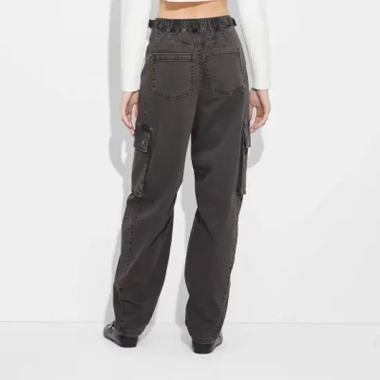 Women's Mid-Rise Barrel Cargo Pants - Wild Fable&trade; image {2}