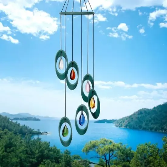 Woodstock Wind Chimes For Outside, Garden D&eacute;cor, Outdoor & Patio D&eacute;cor, 28", Woodstock Bellissimo Bells Wind Bells image {1}
