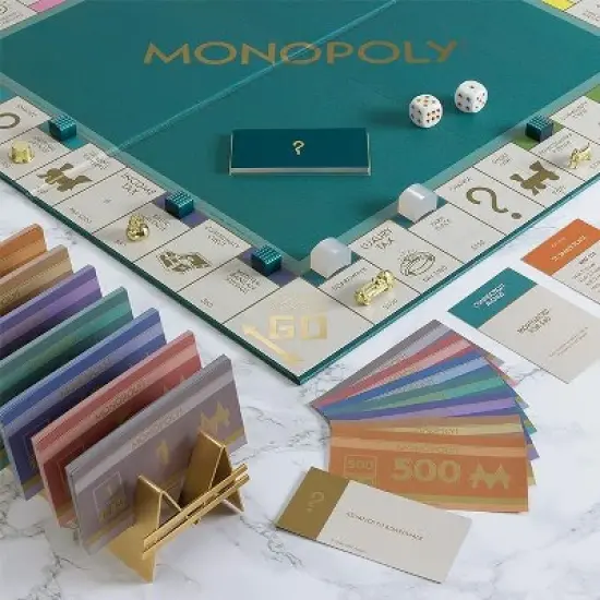 WS Game Company Monopoly Del Mar Shagreen Edition Board Game image {2}