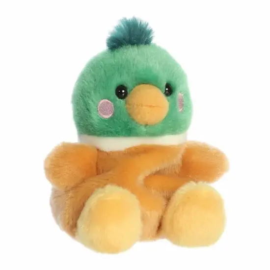 Aurora Mini Puddles Mallard Duck Palm Pals Adorable Stuffed Animal Multicolor 5" image {1}