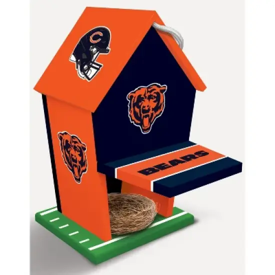 MasterPieces Officially Licensed NFL Chicago Bears outdoor wood birdhouse! image {2}