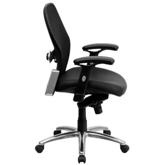 Emma and Oliver Mid-Back Super Mesh Executive Swivel Office Chair, Knee Tilt Control image {2}