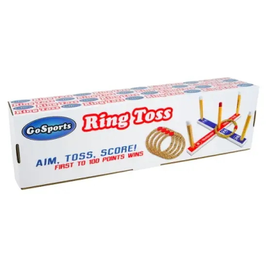 GoSports Premium Wooden Ring Toss Game with Carrying Case - 5pc image {5}