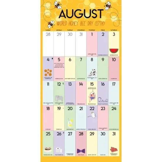 Willow Creek Press 2024 Wall Calendar 12"x12" Holidays for Days image {2}