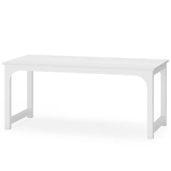 Resenkos Computer Desk, Gaming Desk,Simple Conference Table, Rectangular Meeting Table Computer Desk,Gray image {7}