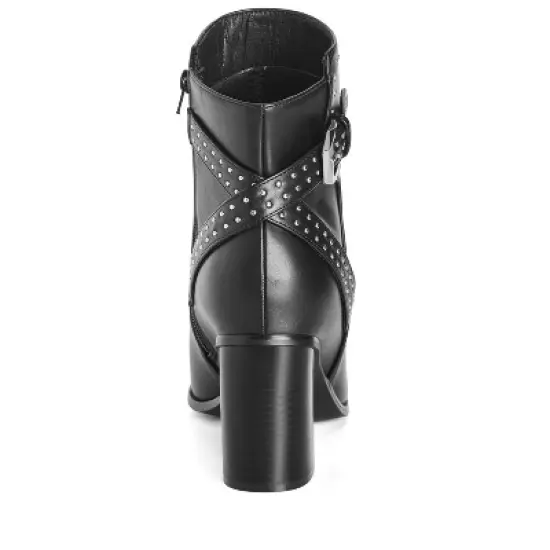 Women's WIDE FIT Orly Ankle Boot - black | CITY CHIC image {1}