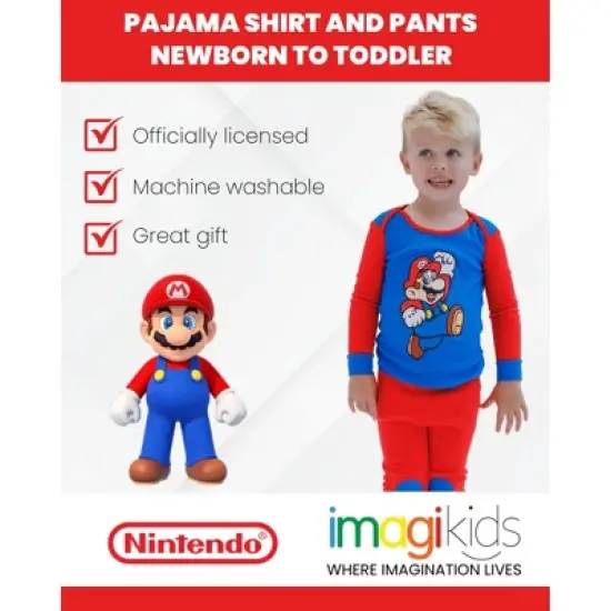 SUPER MARIO Nintendo Sweatshirt and Pants Set Newborn to Toddler image {1}