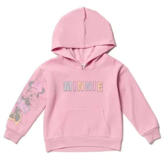 Disney Minnie Mouse Girls Fleece Pullover Hoodie and Pants Outfit Set Toddler  image {1}