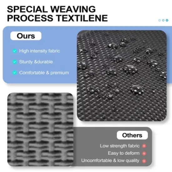 Crestlive Products Outdoor Double Chaise Lounge Chair with Canopy Shade & Wheels, Double Sun Bed Lounger image {5}