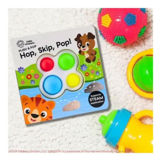 Baby Einstein: Skip, Hop, Pop! Push & Pop (Board Book) image {5}