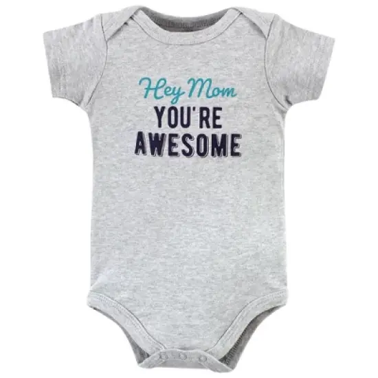 Hudson Baby Infant Boy Cotton Bodysuits, Boy Mothers Day image {4}