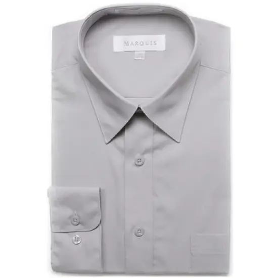 Classic Regular Fit Long Sleeve Point Collar Dress Shirt image {26}