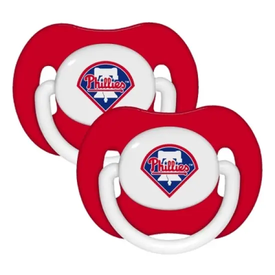 BabyFanatic Official Sport Pacifier 2-Pack - MLB Philadelphia Phillies image {3}
