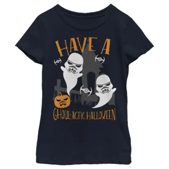 Girl's Star Wars Ghoulactic Halloween Stormtrooper T-Shirt image {4}