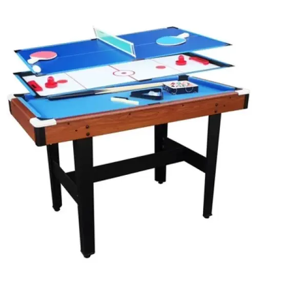 3 In 1 Muitfunctional Pool Table Steady Billiard Table Space Saving Table Muitfunctional Game Table, For Party, Home, Game Room Kids Grown-ups image {4}