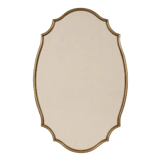 Kate and Laurel Leanna Framed Pinboard, 23.25x35.75, Gold image {3}