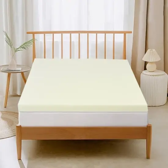 3'' Bed Mattress Topper Air Cotton for All Night&rsquo;s Comfy Soft Mattress Pad image {3}