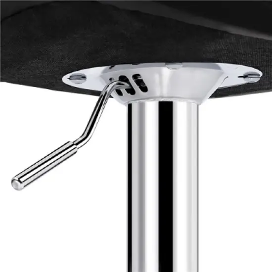 Yaheetech 2pcs Adjustable Modern PU Leather Swivel Bar Stools with Backrest image {6}