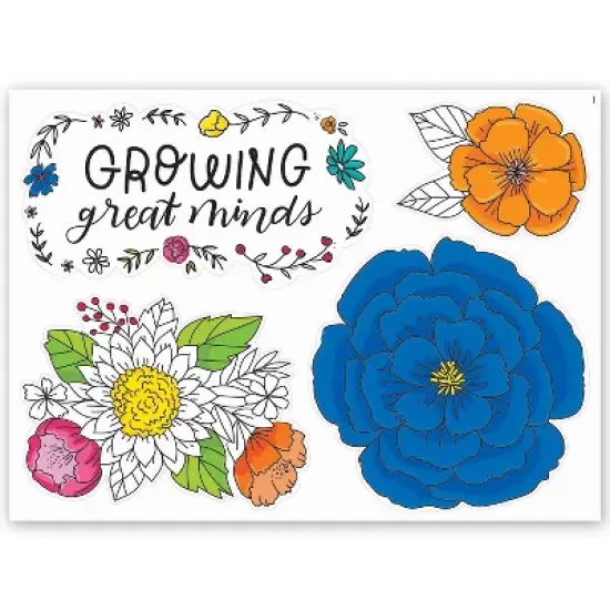 Creative Teaching Press&reg; Bright Blooms Blooming Minds Bulletin Board Set image {1}