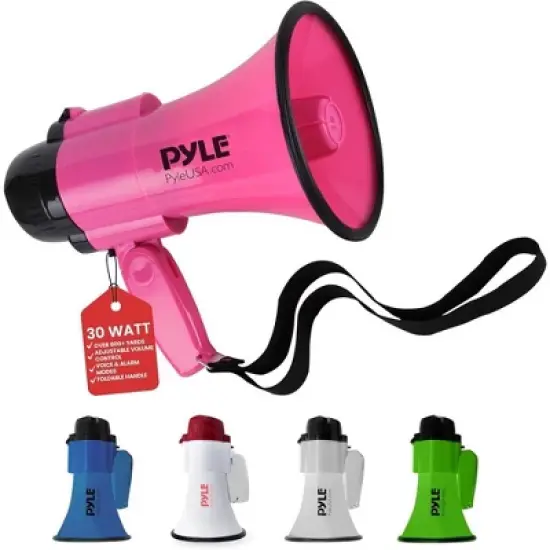 Pyle PMP32GR Portable Megaphone Speaker - 30W, Handheld image {8}