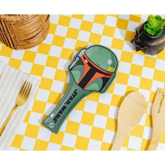 Silver Buffalo Star Wars Boba Fett Sculpted Ceramic Spoon Rest image {2}