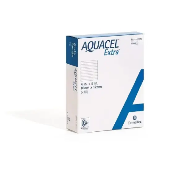 ConvaTec AQUACEL Extra Hydrofiber Dressings for Moderate to Highly Exuding Wounds, Non-Woven Two-Dimensional Strengthening Fibers, Multiple Sizes image {7}