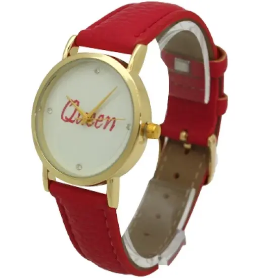 OLIVIA PRATT QUEEN FACE LEATHER STRAP WATCH image {2}