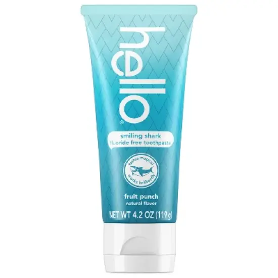 hello Kids' Smiling Shark Fruit Punch Flouride-Free Toothpaste - 4.2oz image {9}