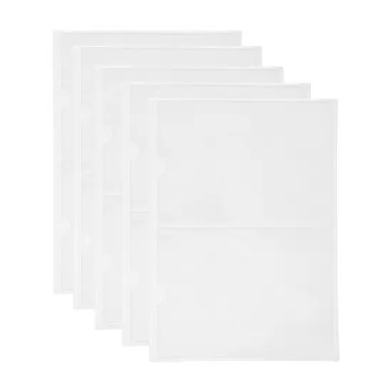 Vertical Label Holder 8.66"x6.14" Clear 10 Pcs image {6}